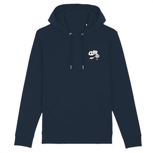 pandoo Hoodie - CRUISER - Stanley - DTG XS / Marineblau Bio-Baumwolle Hoodie Fuck Plastic | Unisex | 4 Farben