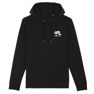 pandoo Hoodie - CRUISER - Stanley - DTG XS / Schwarz Bio-Baumwolle Hoodie Fuck Plastic | Unisex | 4 Farben