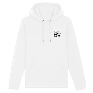 pandoo Hoodie - CRUISER - Stanley - DTG XS / Weiß Bio-Baumwolle Hoodie Fuck Plastic | Unisex | 4 Farben