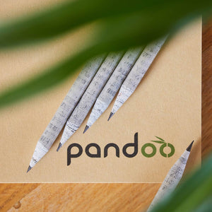 pandoo Stifte 12 Bleistifte 12 Bleistifte aus recyceltem Zeitungspapier