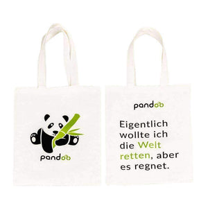 pandoo Tasche save the planet Bambustasche