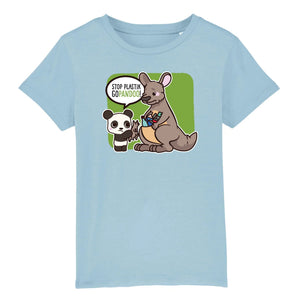 T-Pop T-shirt Enfant BIO - Mini Creator - DTG 3-4 years / Blue Kinder T-Shirt | Shirt aus Bio-Baumwolle | Unisex | Känguru