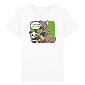 T-Pop T-shirt Enfant BIO - Mini Creator - DTG 3-4 years / White Kinder T-Shirt | Shirt aus Bio-Baumwolle | Unisex | Känguru