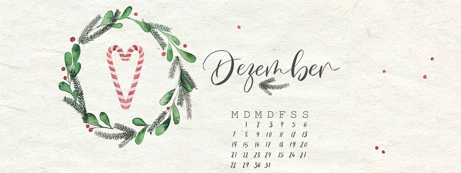 Gratis pandoo Wallpaper Aquarell Dezember 2020