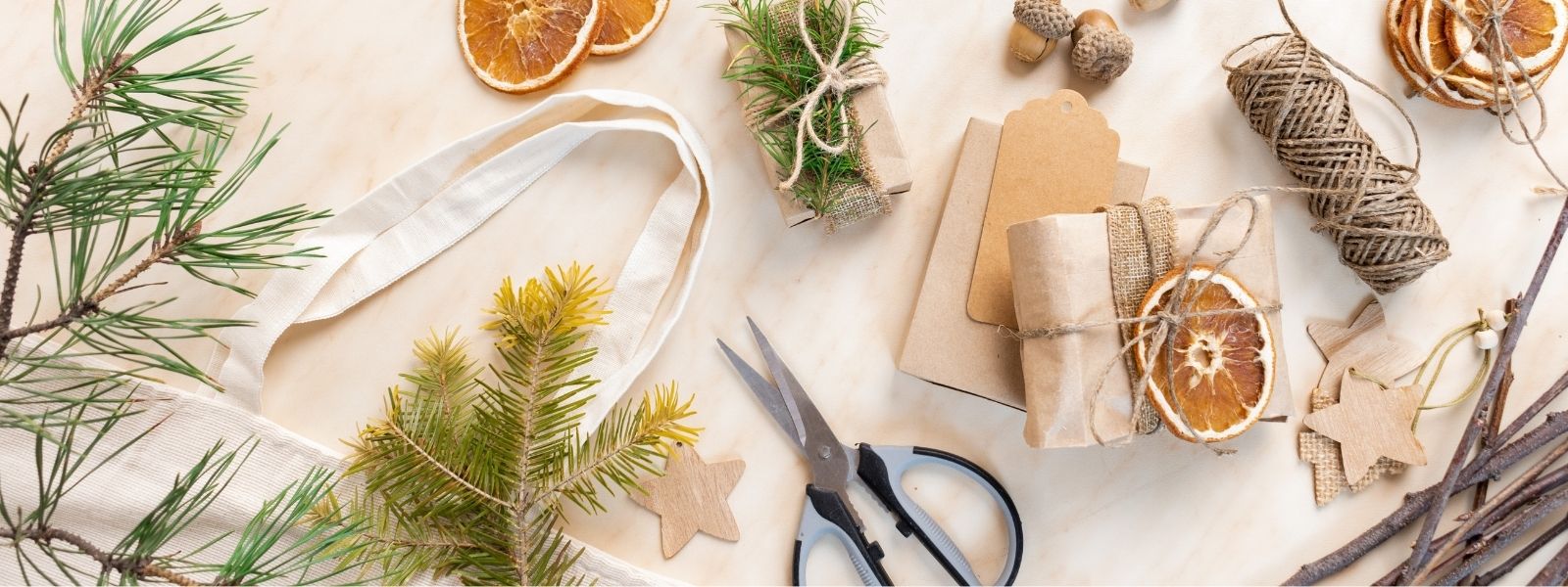 Weihnachtsdekoration aus der Natur
