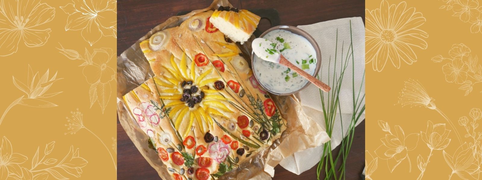 Garden Focaccia - Rezept für den blumigen Social Media Foodtrend