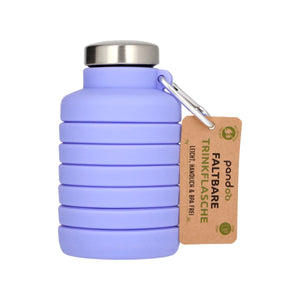 pandoo Trinkflasche Violett Faltbare Silikon-Trinkflasche 700ml – BPA-frei & auslaufsicher