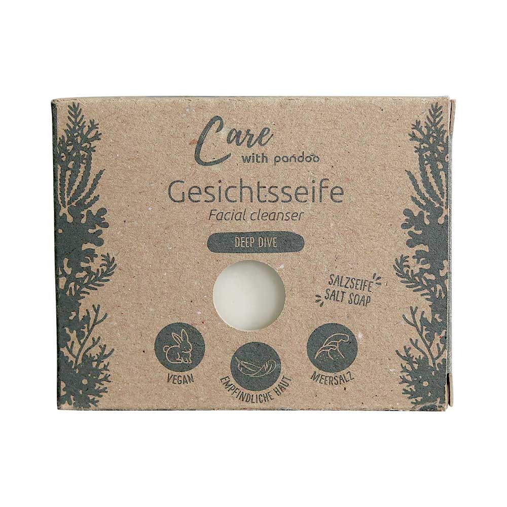 vegan Salzseife, Meer Salz Seife für Akne, unreine und trockene Haut