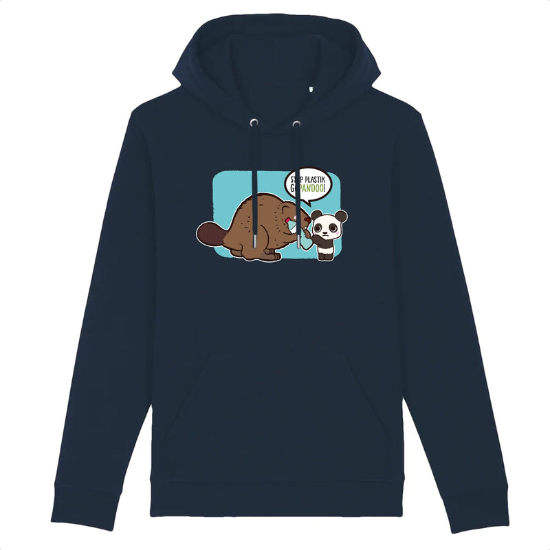 pandoo Hoodie - CRUISER - Stanley - DTG Hoodie Stop Plastik aus Bio-Baumwolle | Unisex | Bieber