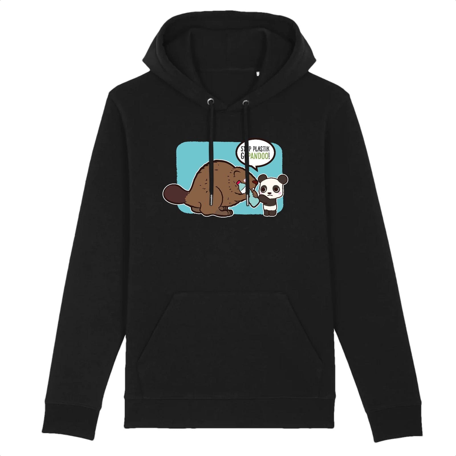 pandoo Hoodie - CRUISER - Stanley - DTG Hoodie Stop Plastik aus Bio-Baumwolle | Unisex | Bieber