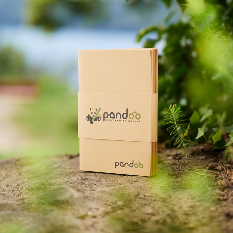 pandoo Notizheft 5 Notizhefte aus 100% Bambuszellstoff | A4 und A5 Format