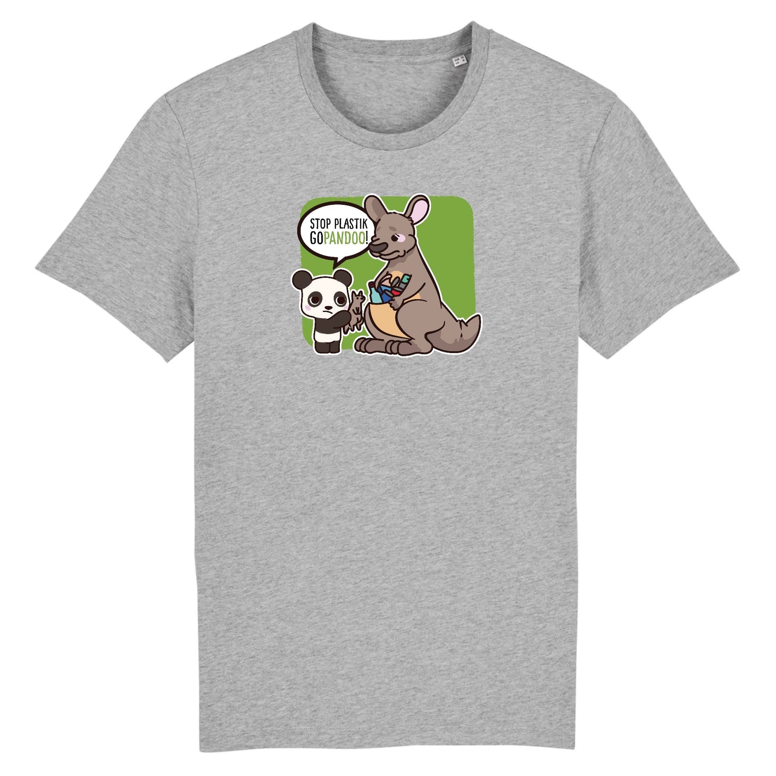 pandoo Stanley/Stella Rocker - DTG T-Shirt Stop Plastik aus Bio-Baumwolle | Unisex | Känguru