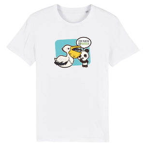 pandoo Stanley/Stella Rocker - DTG T-Shirt Stop Plastik aus Bio-Baumwolle | Unisex | Pelikan