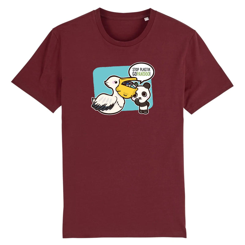 pandoo Stanley/Stella Rocker - DTG T-Shirt Stop Plastik aus Bio-Baumwolle | Unisex | Pelikan