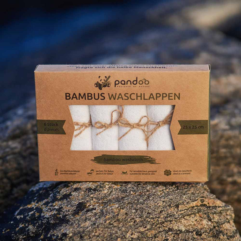 pandoo Waschlappen Bambus Waschlappen