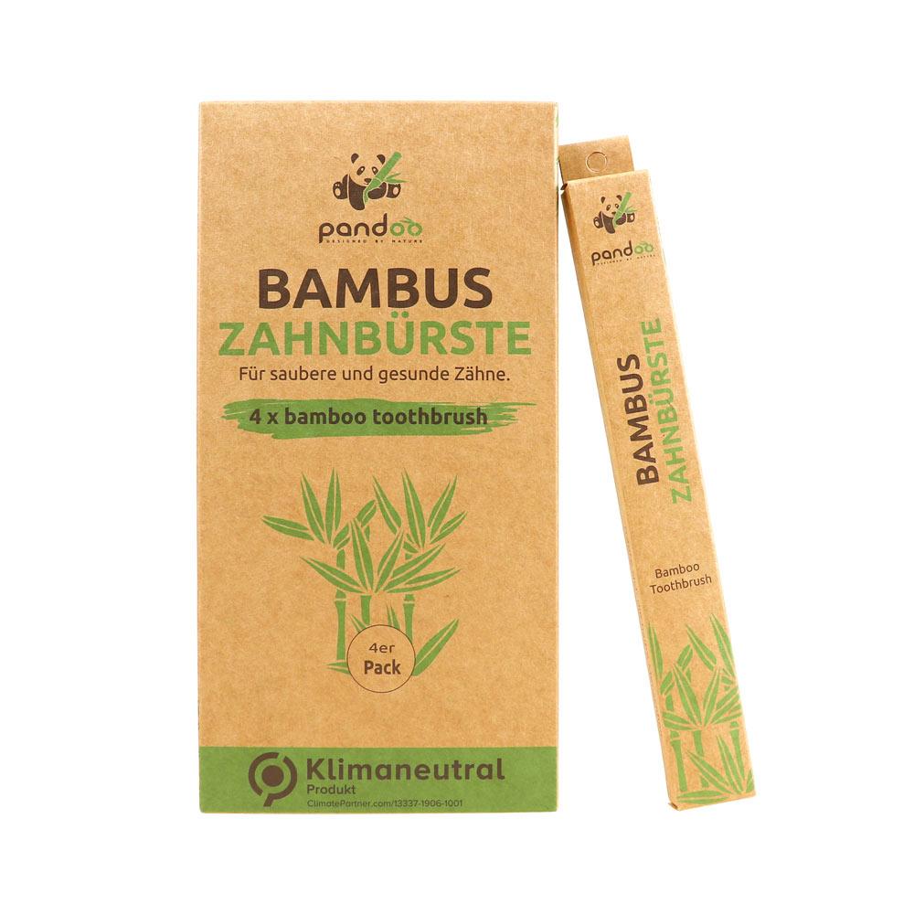 pandoo Zahnbürste Bambus Zahnbürsten